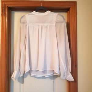 Gap size small Cream chiffon shirt